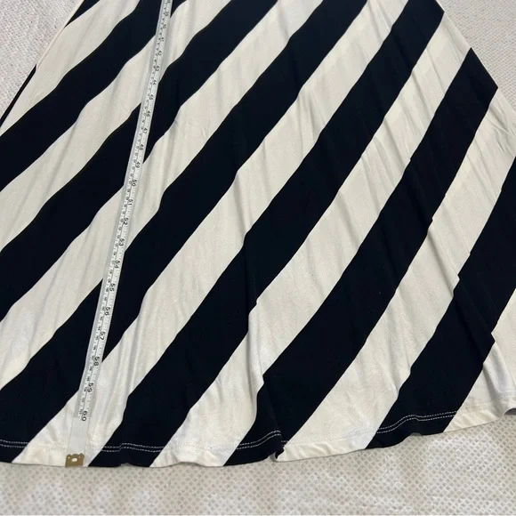 Elan striped maxi dress low-cut back spaghetti straps Sz S - Picture 7 of 7